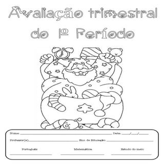 Capa de avaliação de 1º período  ( ...