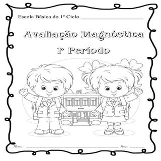 Capa de fichas de avaliação diagnós...