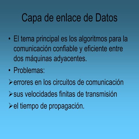 Capa de enlace de datos