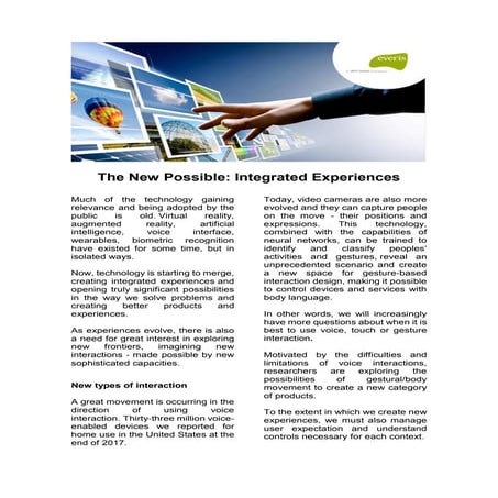 The New Possible: Integrated Experiences