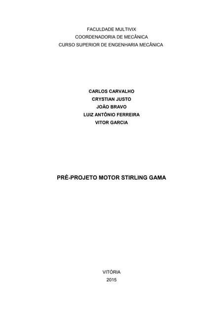 Capa pré projeto