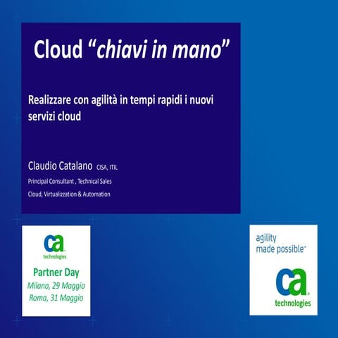 Ca partner day - cloud chiavi in mano - milano e roma