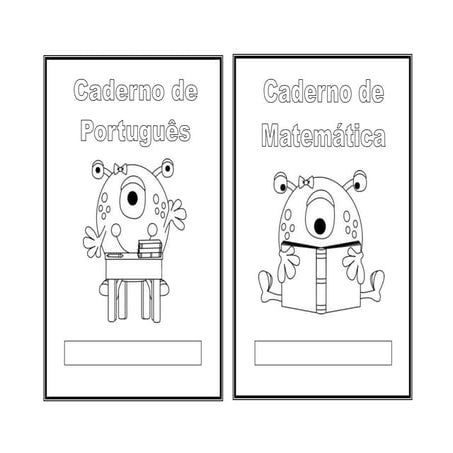 Capas dos cadernos