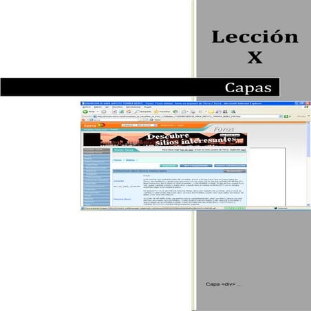 Capas en html