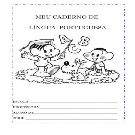 Capas para caderno turma da mônica