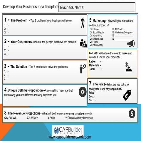 CAPBuilder biz plan tool handout