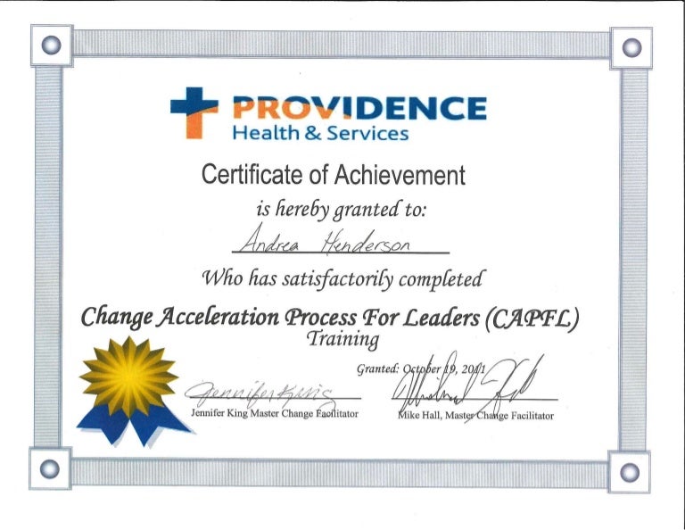 Cap certificate