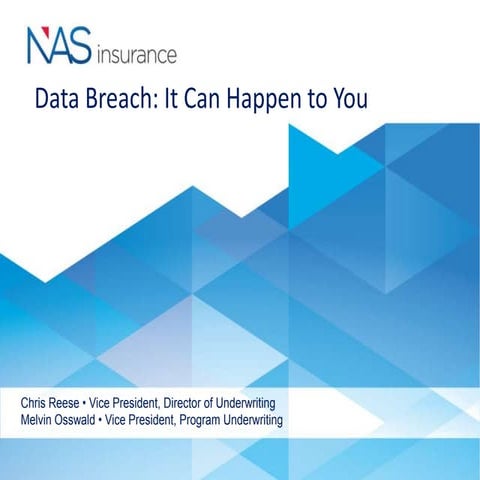Data Breach: It Can Happen To You