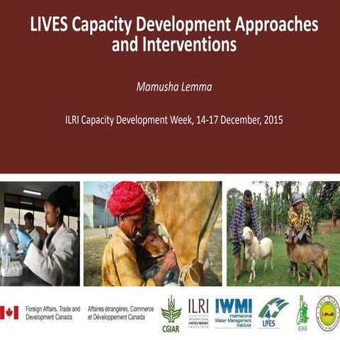LIVES Capacity Development approaches and interventions