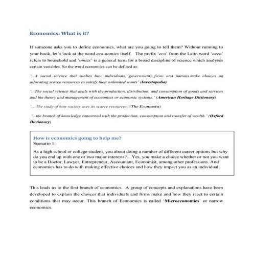 Cape economics1 notes