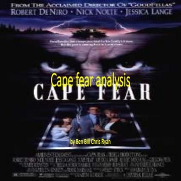 Cape fear analysis