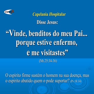Capelania hospitalar   aula de intr...