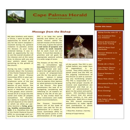 Cape Palmas E-Newsletter vol. 1 issue 2