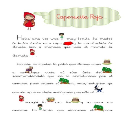 Cuento Caperucita Roja