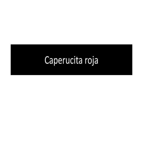 Caperucita roja