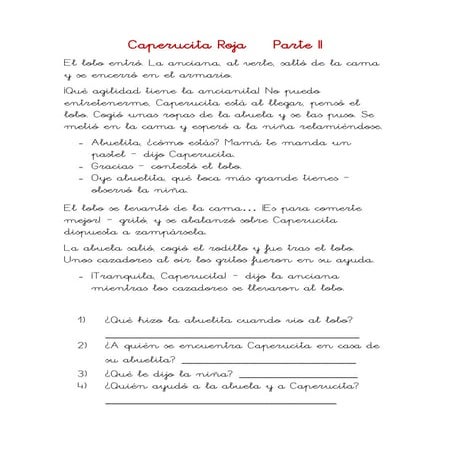 Caperucita roja    parte ii