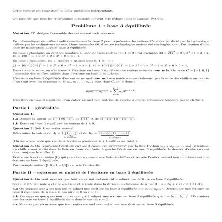 CAPES maths 2019 composition 1 | PDF