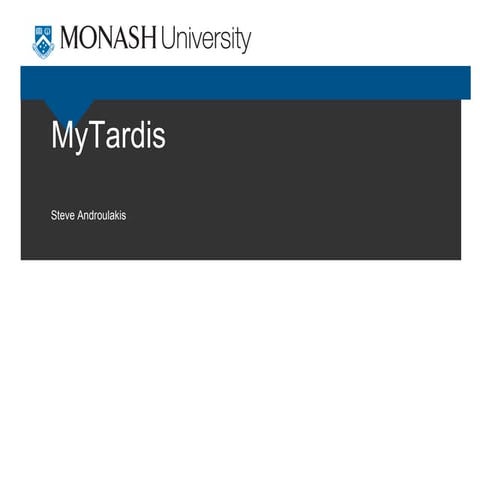 MyTardis for Uni of Cape Town 2014