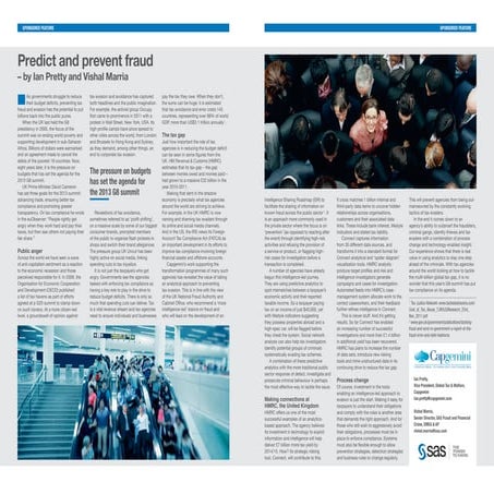 Predict and prevent fraud