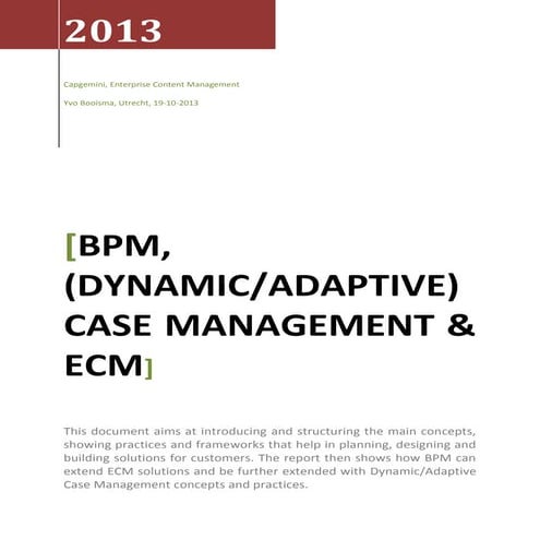 Dynamic Case Management | PPT