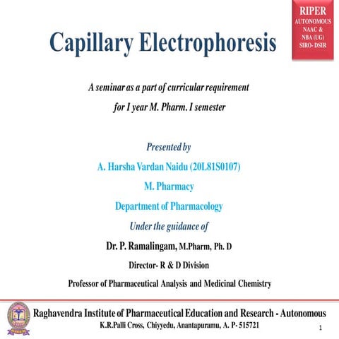 Capillary Electrophoresis