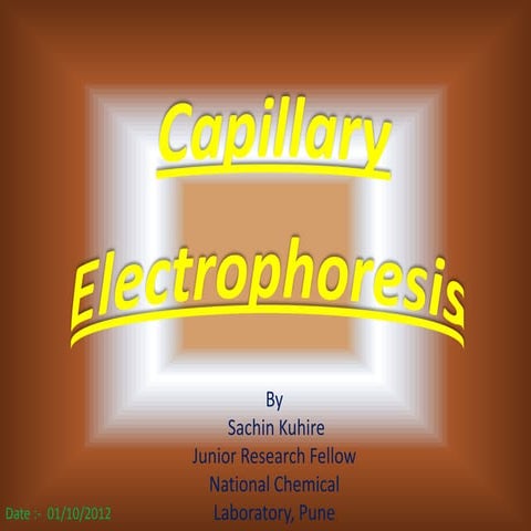Capillary Electrophoresis by Sachin Kuhire