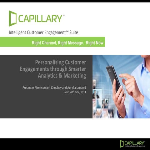 Personalize Customer Engagements Through Smarter Analytics & Marketing