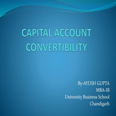Capital account convertibility