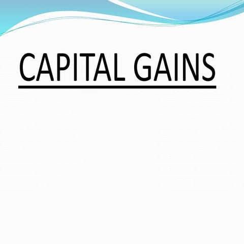 Capital gains ppt