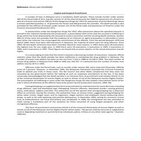Capital and Corporal Punishment