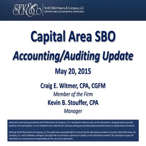 Capital Area SBO - May 20, 2015