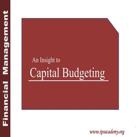 Capital Budgeting | PPTX