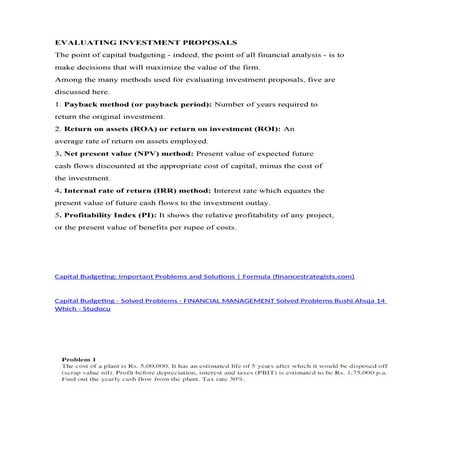 Capital Budgeting.docx in this there are many capital bu