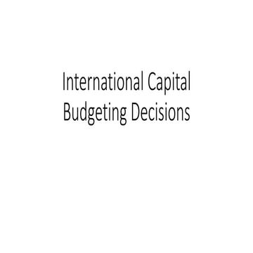 Capital Budgeting - International projects.ppt
