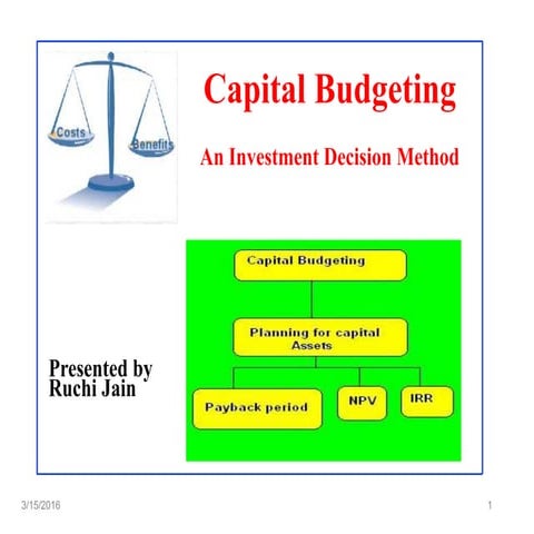 Capital budgeting | PPT
