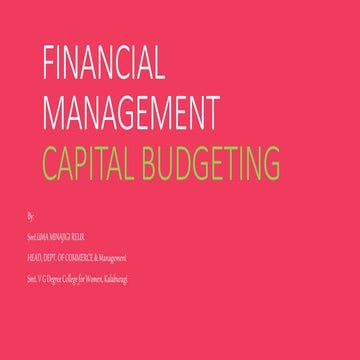 Capital budgeting theory