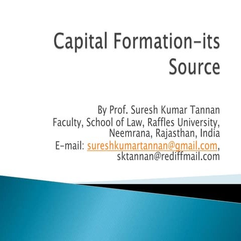 Capital formation its source