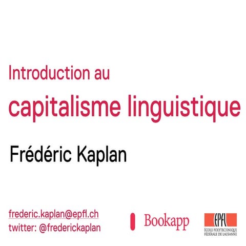 Introduction au capitalisme linguistique