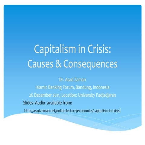 Capitalism in Crisis