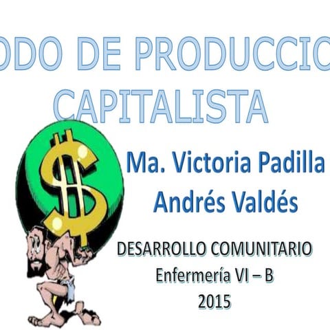 MODO DE PRODUCCIÓN CAPITALISTA