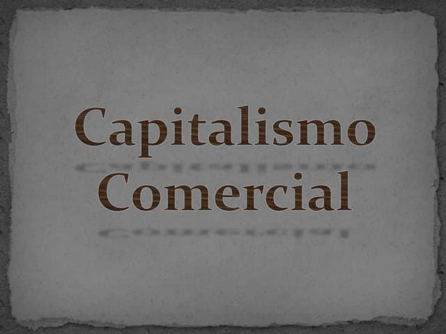 Capitalismo comercial
