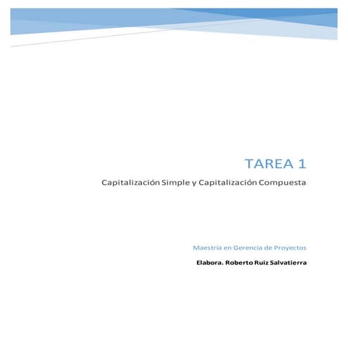 Capitalizacion simple y capitalizacion compuesta 27 de junio 2015 | DOCX
