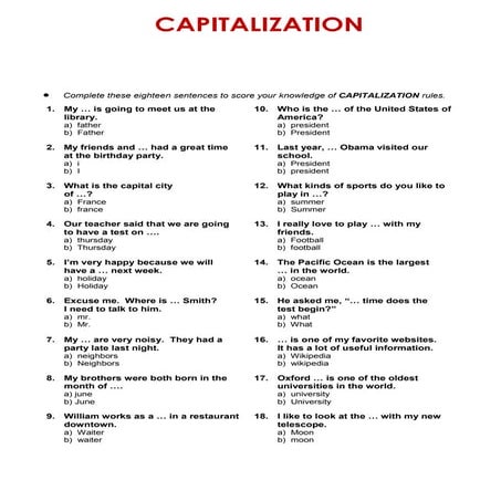 Capitalization 3