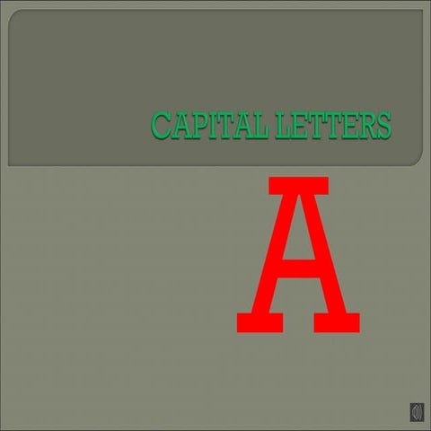 Capital letters