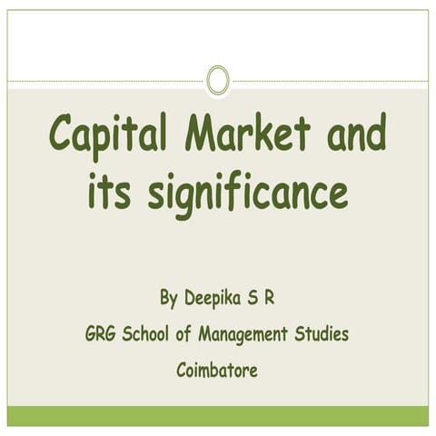 Capital market