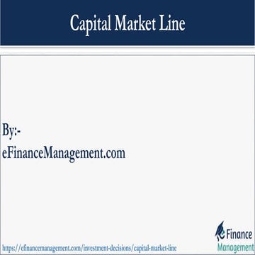 Capital Market Line