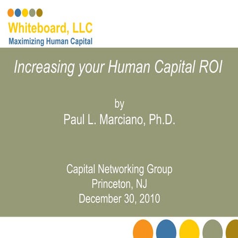 Capital networking group   increasing productivity