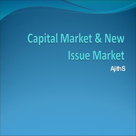 Capital & New Issue