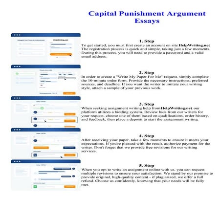 Capital Punishment Argument Essays. Online assignment writing service.