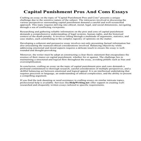 Capital Punishment Pros And Cons Essays.pdf